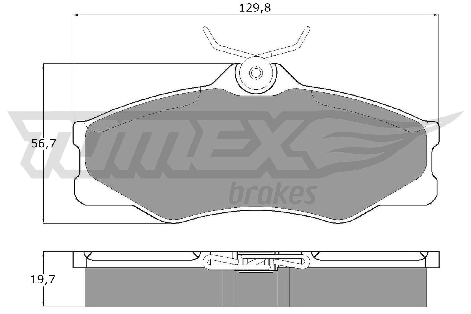 TOMEX Brakes Bremsbelagsatz, Scheibenbremse
